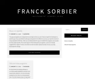 Francksorbier.com(FRANCK SORBIER) Screenshot