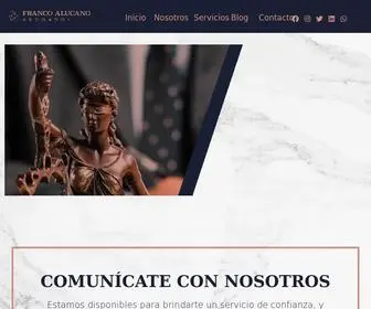 Francoalucano.com(Lawyer Website) Screenshot