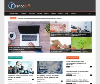 Francodiff.org(Journal d'actualités et d'informations francophone) Screenshot