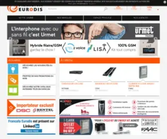 Francofa-Eurodis.fr(Distributeur spécialiste en courants faibles) Screenshot