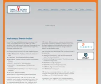 Francoindian.com(Franco-Indian Pharmaceuticals Pvt) Screenshot