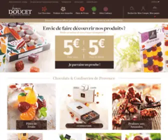 Francois-Doucet.com(Vente en ligne pâtes de fruits et chocolat de Provence) Screenshot