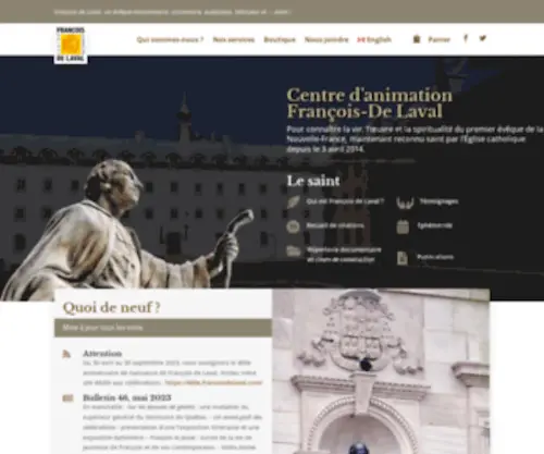 Francoisdelaval.com(Centre d'animation François) Screenshot