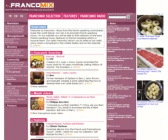 Francomix.com(Les musiques francophones font danser la planète) Screenshot