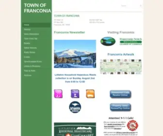 Franconianh.org(Town of Franconia) Screenshot
