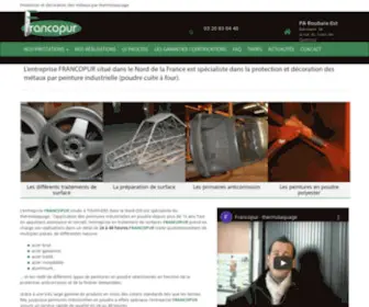 Francopur.fr(Francopur est le spécialiste du thermolaquage depuis plus de 15 ans) Screenshot