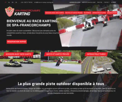 Francorchamps-Karting.be(RACB KARTING SPA) Screenshot