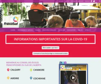 Francosud.ca(Conseil scolaire FrancoSud) Screenshot