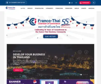 Francothaicc.com(La CCI France Thaïlande vous aide à exporter et vous implanter en Thaïlande) Screenshot