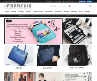 Francuir.fr(Toute la maroquinerie et bagagerie sur Francuir) Screenshot