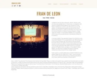 Frandeleon.com(Fran de Leon) Screenshot