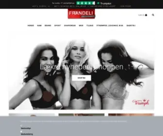 Frandeli.dk(Strømper) Screenshot