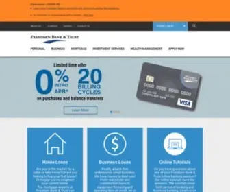 Frandsenbank.com(Frandsen Bank & Trust) Screenshot