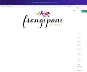 Franfab.com.au(Frangipani Fabrics) Screenshot