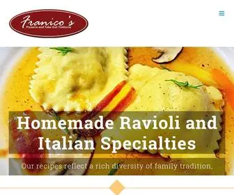 Franicospizzeria.com(Franico's Pizza and Italian Specialties Restaurant) Screenshot