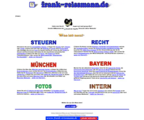 Frank-Reissmann.de(Informationen zu Steuern und Recht (aktuelle Themen) Screenshot