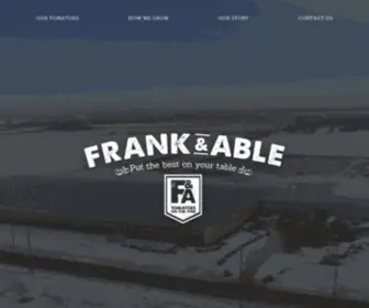 Frankandable.com(Put the best on your table) Screenshot