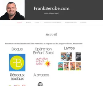 Frankberube.com(Auteur, blogueur, papa) Screenshot