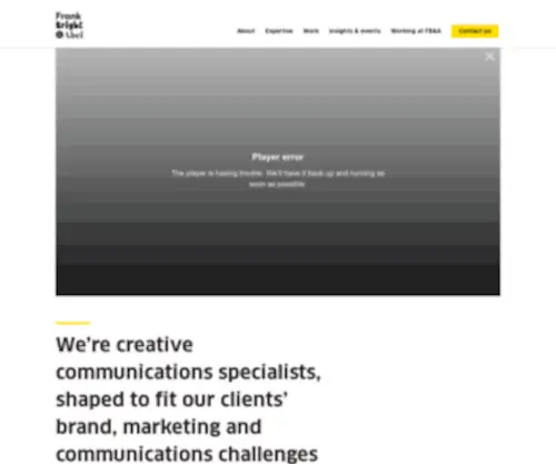 Frankbrightabel.com(Brand, Marketing and Communications Consultancy) Screenshot