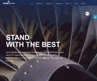 Frankbrown.co.uk(Designers & manufacturers of aviation tooling and stands) Screenshot