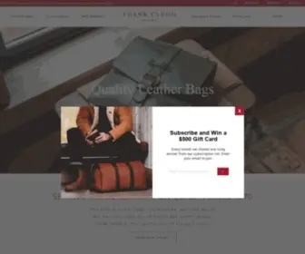 Frankcleggleatherworks.com(Handmade Leather Bags) Screenshot