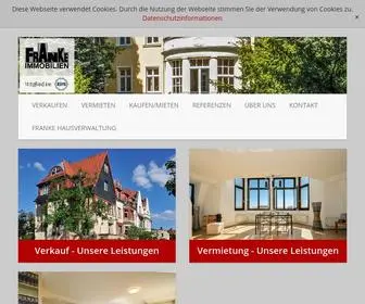 Franke-Immobilien.de(Ihr Immobilienmakler in Dresden) Screenshot
