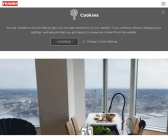 Frankeksd.com(Franke Kitchen Systems Luxury Products Group) Screenshot