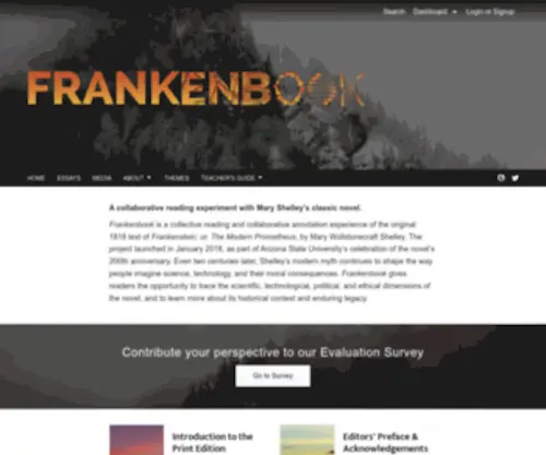 Frankenbook.org(Frankenbook) Screenshot