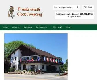 Frankenmuthclock.com(Frankenmuth Clock & German Gift Co) Screenshot