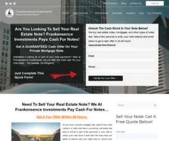 Frankensence.com(Nationwide Note Buyers) Screenshot