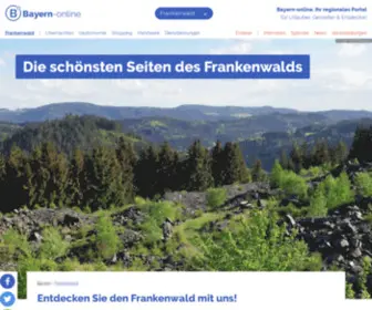 Frankenwald.com(Region Frankenwald in Bayern) Screenshot