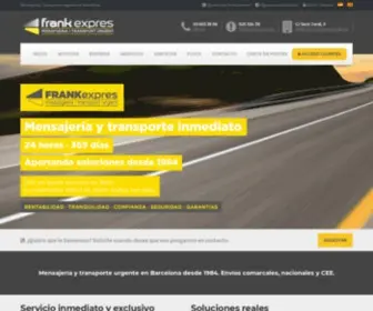 Frankexpres.com(Mensajería y transporte urgente en Barcelona) Screenshot