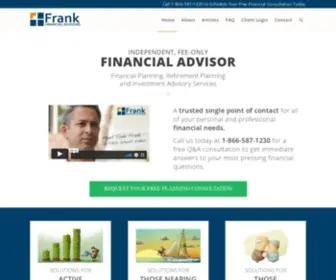 Frankfinancialadvisors.com(Frank Financial Advisor San Diego) Screenshot