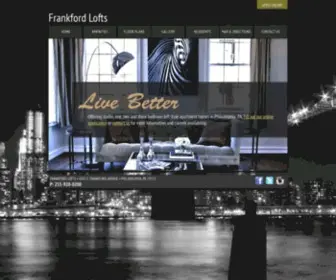 Frankfordloft.com(Philadelphia PA Luxury Apartments) Screenshot