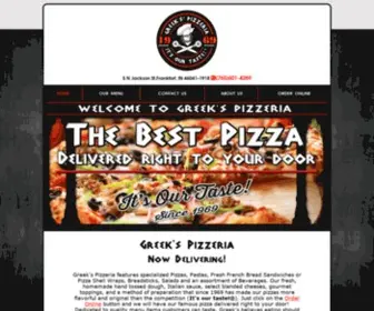 Frankfortgreekspizzeria.com(Greek's Pizzeria) Screenshot