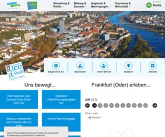 Frankfurt-Oder.de(Frankfurt (Oder)) Screenshot