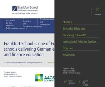Frankfurt-School.de(Frankfurt School) Screenshot