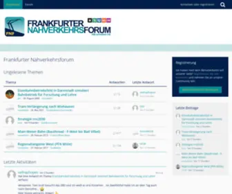 Frankfurter-Nahverkehrsforum.de(Frankfurter Nahverkehrsforum) Screenshot