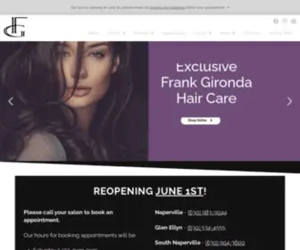 Frankgironda.com(Frank Gironda Salon & Day Spas) Screenshot