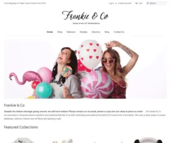 Frankieandco.ca(Balloons) Screenshot