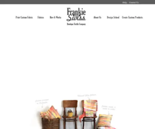Frankieandswiss.com.au(Boutique Textile Company) Screenshot
