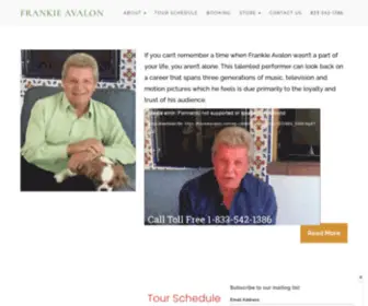 Frankieavalon.com(Frankie Avalon's Zero Pain) Screenshot