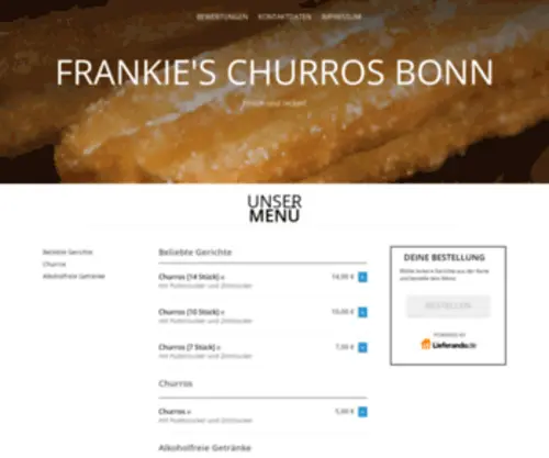 Frankies-Churros-Bonn-Bonn.de(Frankie's Churros Bonn) Screenshot