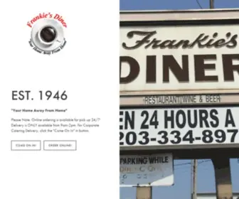 Frankiesdinermenu.com(Frankie's Diner) Screenshot