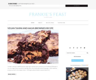 Frankiesfeast.com(Welcome) Screenshot