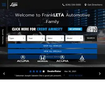 Frankleta.com(Frank Leta Auto Group) Screenshot