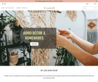 Franklii.com(Create an Ecommerce Website and Sell Online) Screenshot