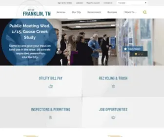 Franklin-Gov.com(City of Franklin) Screenshot