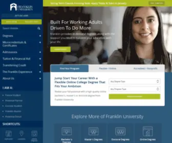 Franklin.edu(Your degree) Screenshot