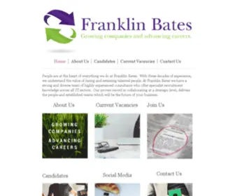 Franklinbates.com(Franklin Bates IT Recruitment) Screenshot